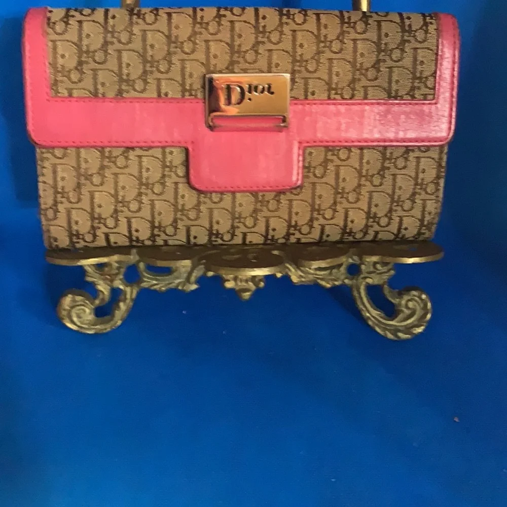Christian Dior Dorrisimo Pink Monogram‎ Trotter Long Flap Wallet serial #